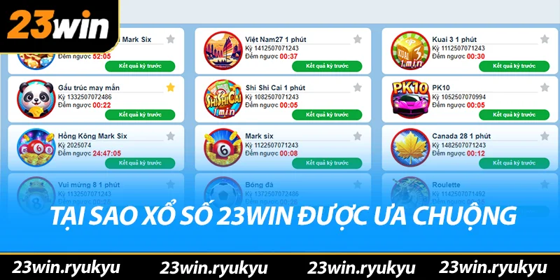 Xổ Số 23win Tại sao xổ số 23win được ưa chuộng